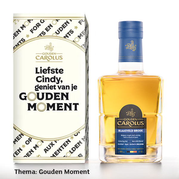 Gepersonaliseerde fles Gouden Carolus Blaasveld Broek - 70cl