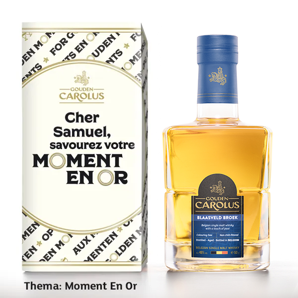 Gepersonaliseerde fles Gouden Carolus Blaasveld Broek - 70cl