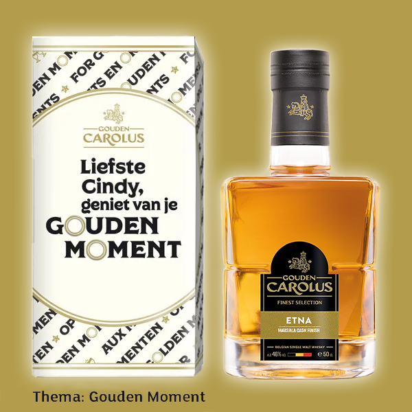 Gepersonaliseerde fles Gouden Carolus – Finest Selection Etna