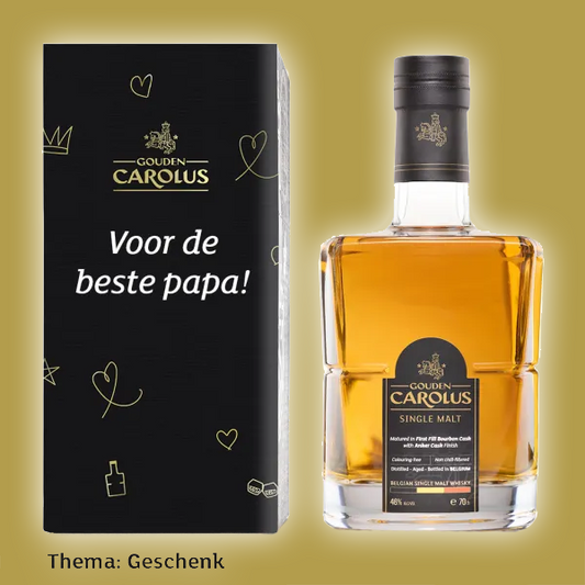 Gepersonaliseerde fles Gouden Carolus Single Malt - 70cl