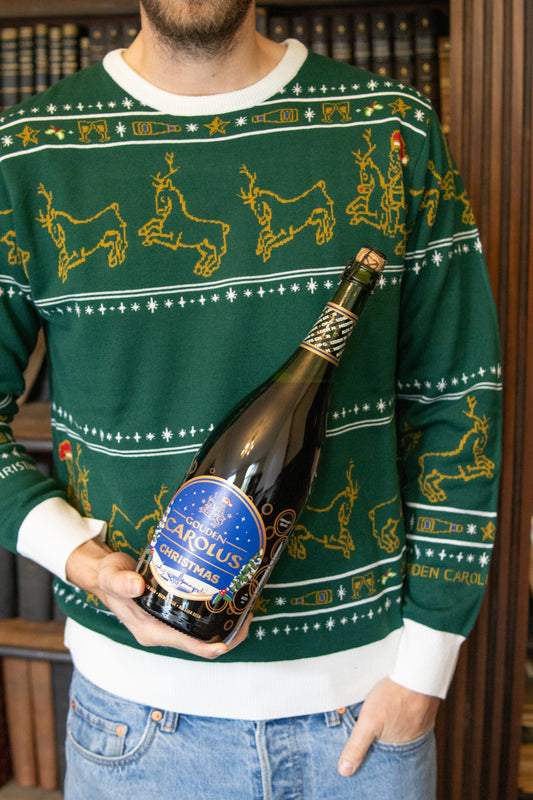 Gouden Carolus Christmas sweater groen